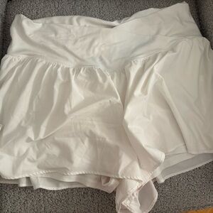Aerie Offline White Sleep Shorts